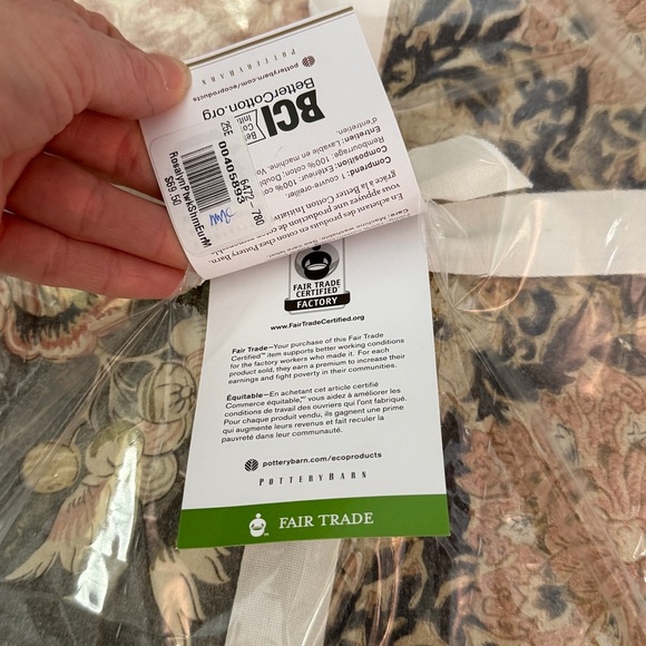 Pottery Barn Rosalyn Patchwork Quilted Cotton Euro Sham SINGLE - Picture 10 of 12